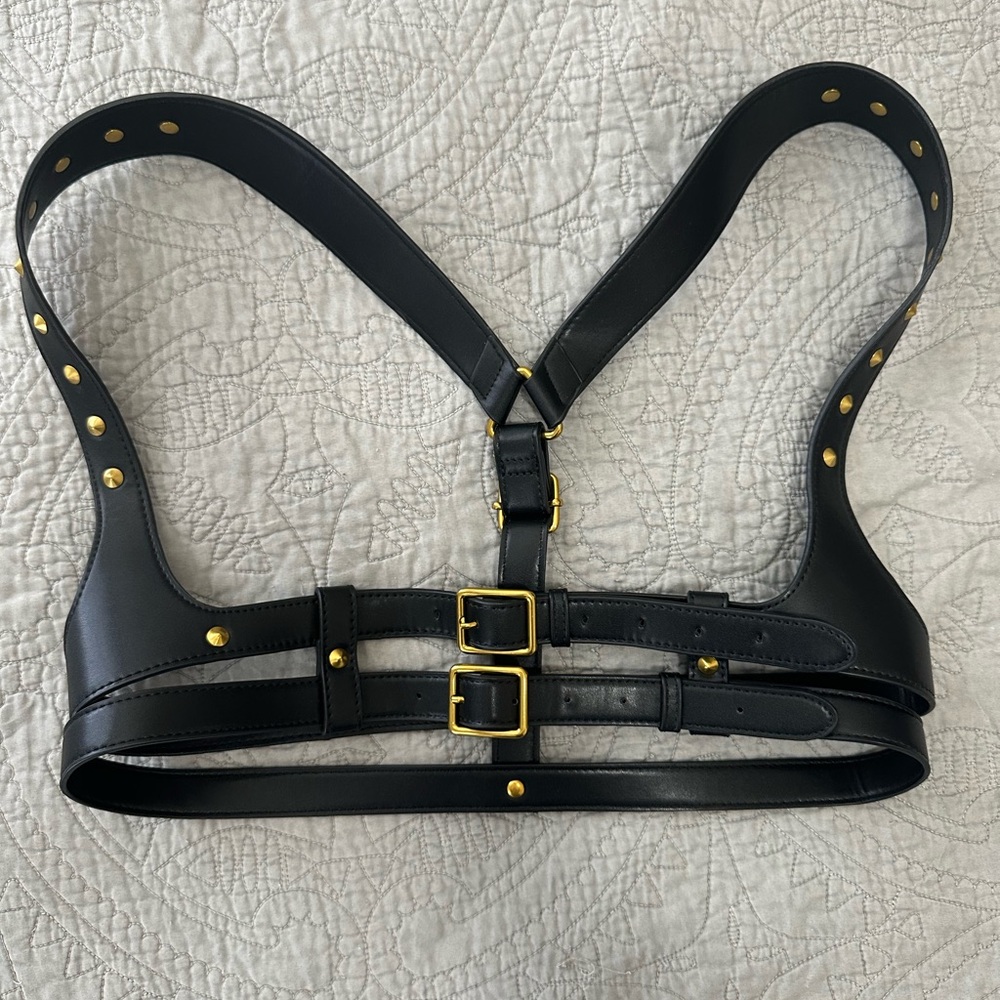 Black Killstar Ivy Harness with Gold Hardware